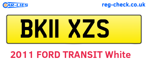 BK11XZS are the vehicle registration plates.