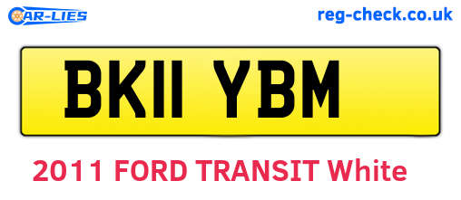 BK11YBM are the vehicle registration plates.