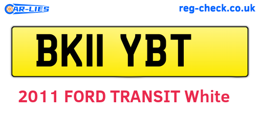 BK11YBT are the vehicle registration plates.