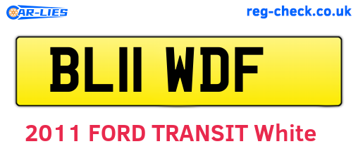 BL11WDF are the vehicle registration plates.