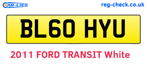 BL60HYU are the vehicle registration plates.