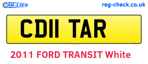 CD11TAR are the vehicle registration plates.