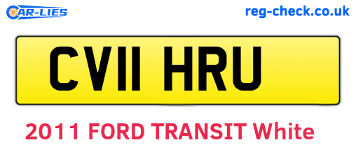 CV11HRU are the vehicle registration plates.