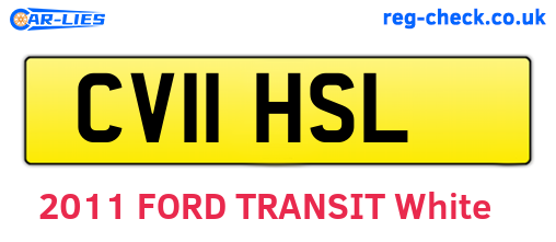 CV11HSL are the vehicle registration plates.