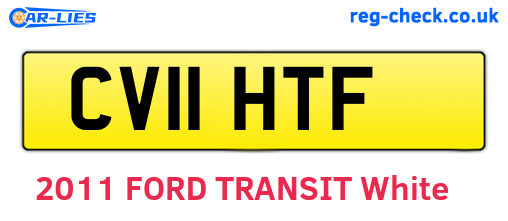 CV11HTF are the vehicle registration plates.