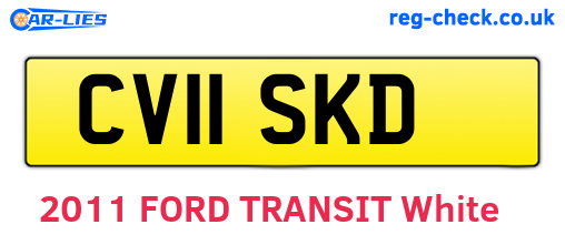 CV11SKD are the vehicle registration plates.