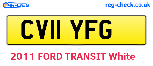 CV11YFG are the vehicle registration plates.