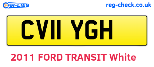 CV11YGH are the vehicle registration plates.