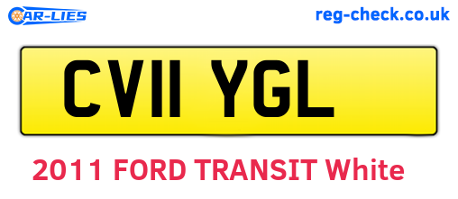 CV11YGL are the vehicle registration plates.