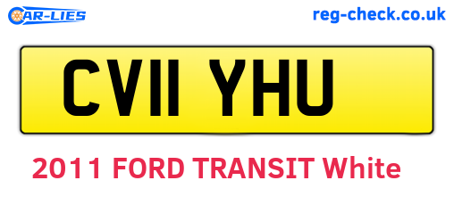 CV11YHU are the vehicle registration plates.
