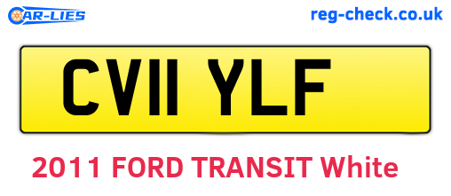 CV11YLF are the vehicle registration plates.
