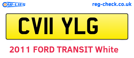 CV11YLG are the vehicle registration plates.
