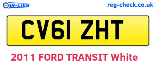 CV61ZHT are the vehicle registration plates.