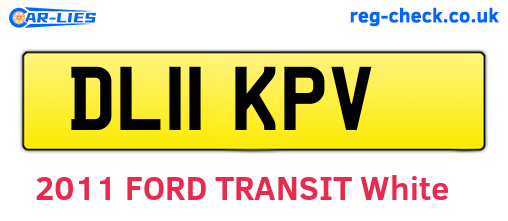 DL11KPV are the vehicle registration plates.