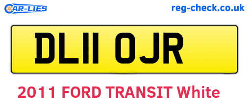 DL11OJR are the vehicle registration plates.