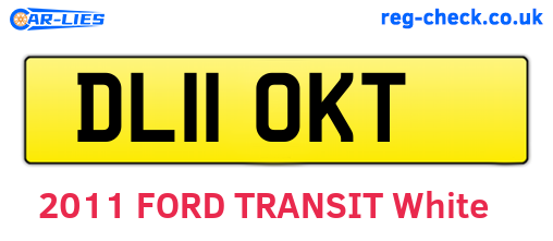 DL11OKT are the vehicle registration plates.
