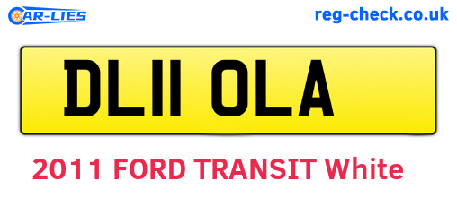 DL11OLA are the vehicle registration plates.