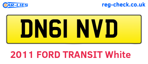DN61NVD are the vehicle registration plates.
