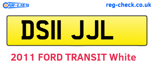 DS11JJL are the vehicle registration plates.