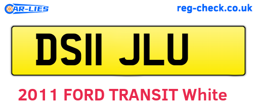 DS11JLU are the vehicle registration plates.