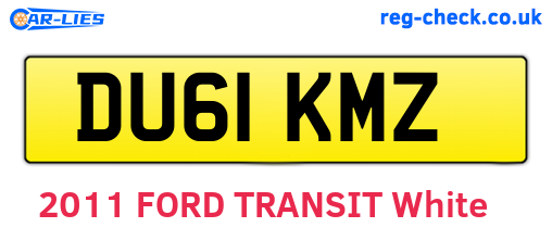 DU61KMZ are the vehicle registration plates.