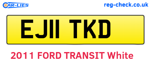 EJ11TKD are the vehicle registration plates.