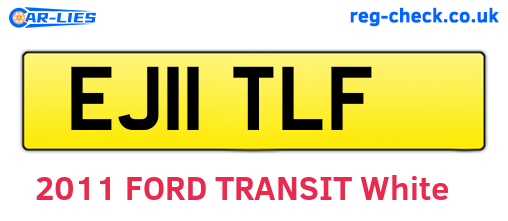 EJ11TLF are the vehicle registration plates.