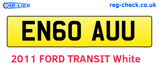 EN60AUU are the vehicle registration plates.