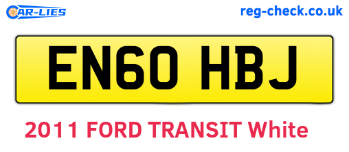 EN60HBJ are the vehicle registration plates.