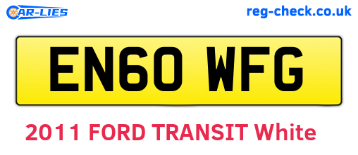 EN60WFG are the vehicle registration plates.