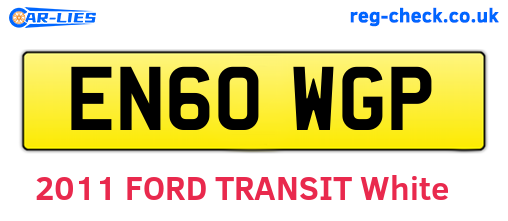 EN60WGP are the vehicle registration plates.