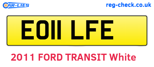 EO11LFE are the vehicle registration plates.