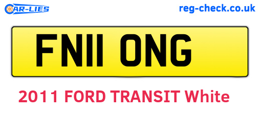 FN11ONG are the vehicle registration plates.