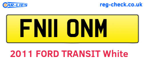 FN11ONM are the vehicle registration plates.