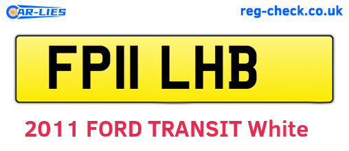 FP11LHB are the vehicle registration plates.
