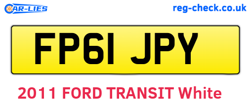 FP61JPY are the vehicle registration plates.