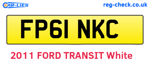 FP61NKC are the vehicle registration plates.