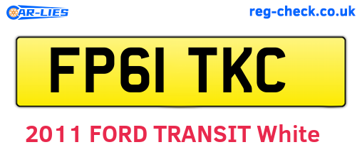 FP61TKC are the vehicle registration plates.