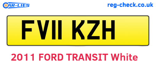 FV11KZH are the vehicle registration plates.