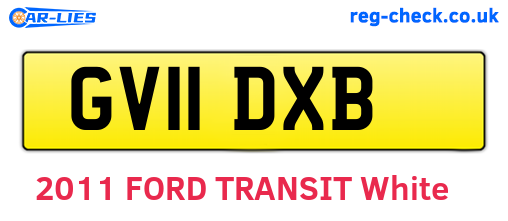 GV11DXB are the vehicle registration plates.