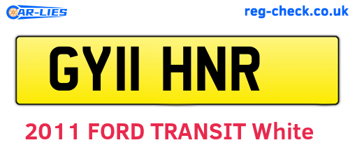 GY11HNR are the vehicle registration plates.
