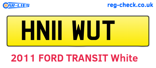 HN11WUT are the vehicle registration plates.