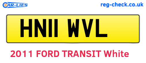 HN11WVL are the vehicle registration plates.