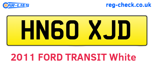 HN60XJD are the vehicle registration plates.
