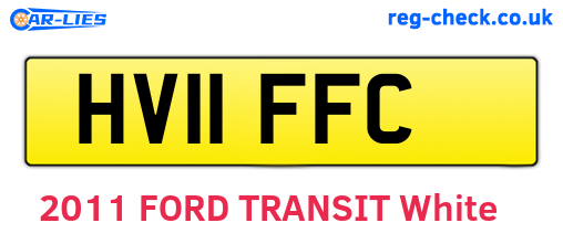 HV11FFC are the vehicle registration plates.
