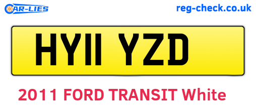 HY11YZD are the vehicle registration plates.