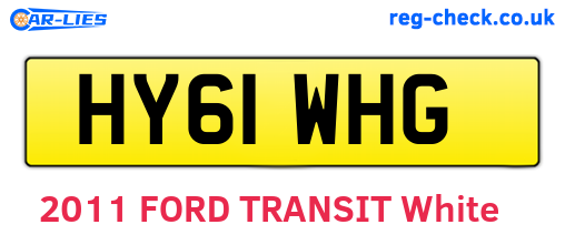 HY61WHG are the vehicle registration plates.