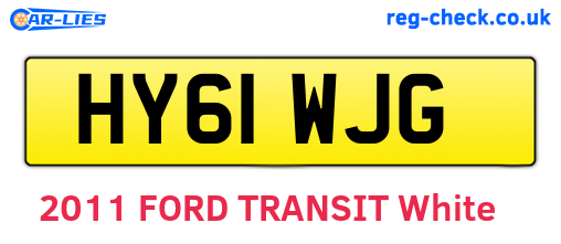 HY61WJG are the vehicle registration plates.