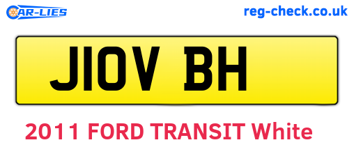 J10VBH are the vehicle registration plates.
