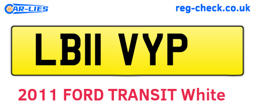 LB11VYP are the vehicle registration plates.